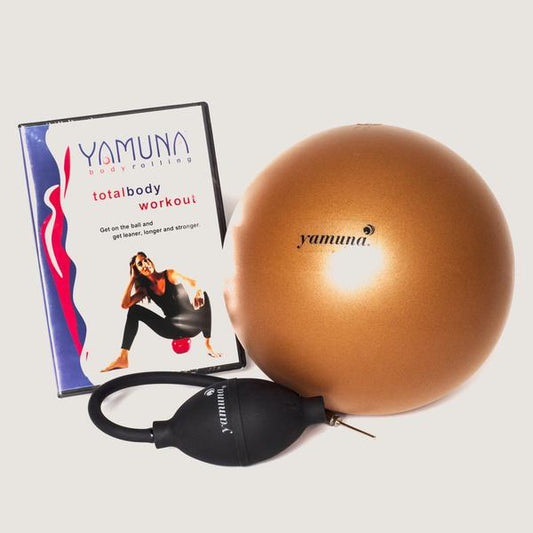 KIT: TOTAL BODY ROLLING BEGINNER KIT (choice of either gold ball or silver ball, pump and DVD/DOWNLOAD)