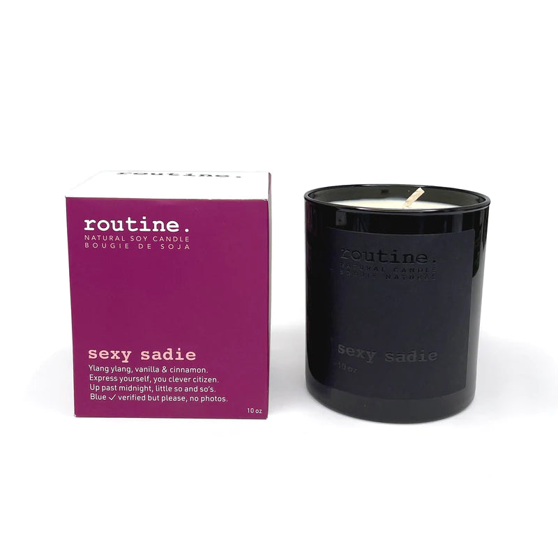 PERSONAL CARE: ROUTINE - NATURAL SOY CANDLE - 10OZ
