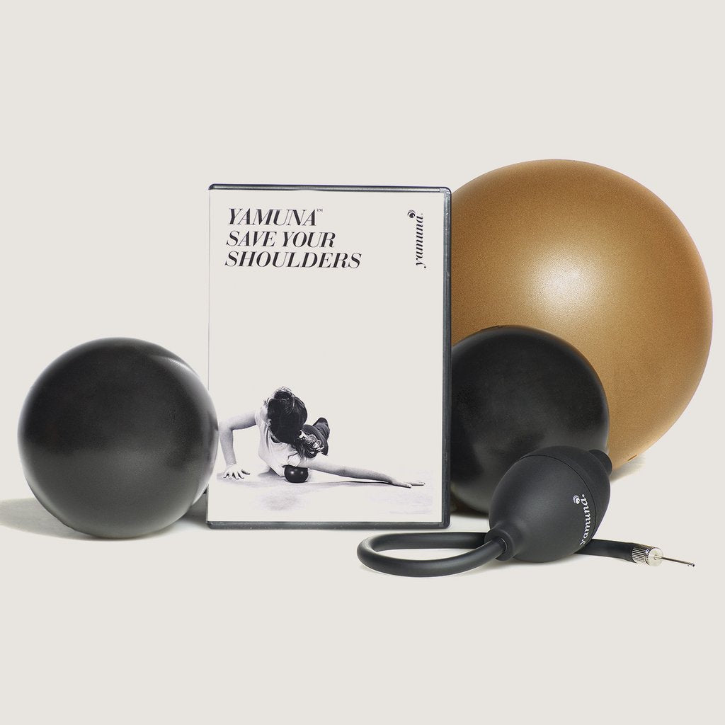 KIT: SAVE YOUR SHOULDERS KIT (DVD/DOWNLOAD, PUMP, GOLD, BLACK BALLS)